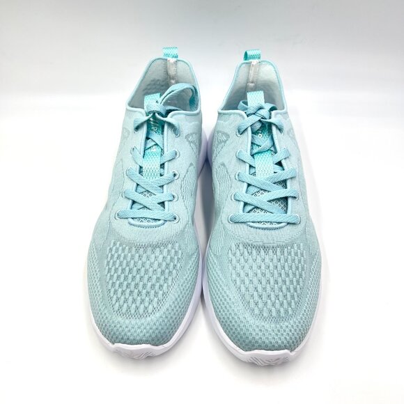 11W 11 WIDE WIDTH Propet Travelbound Spright Light Blue Knit Comfort Sneakers - Picture 2 of 12